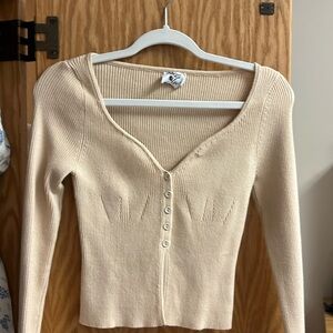 Princess Polly Cream sweater